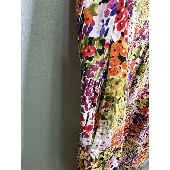 Nine West Dress 2 Floral Mini Multicolor Scoop‎ Neck Sleeveless Bloomcore Spring - Picture 6 of 10